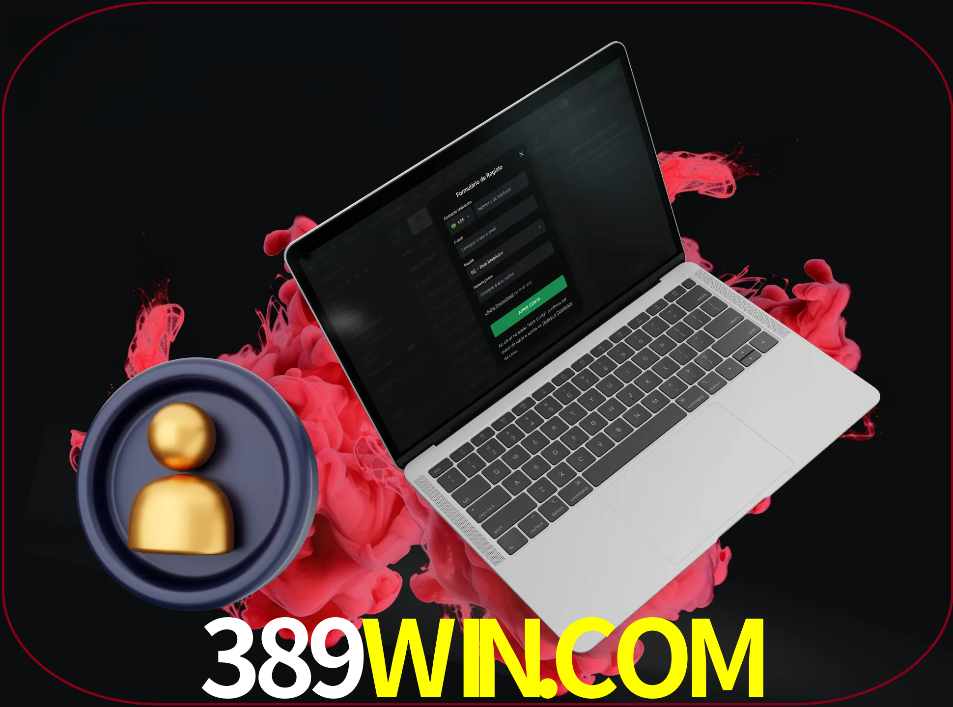 No cabeçalho do site 389win, clique no botão que o levará a um formulário especial onde terá de introduzir as suas informações actuais.